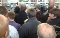 Reporters at Tebow locker
