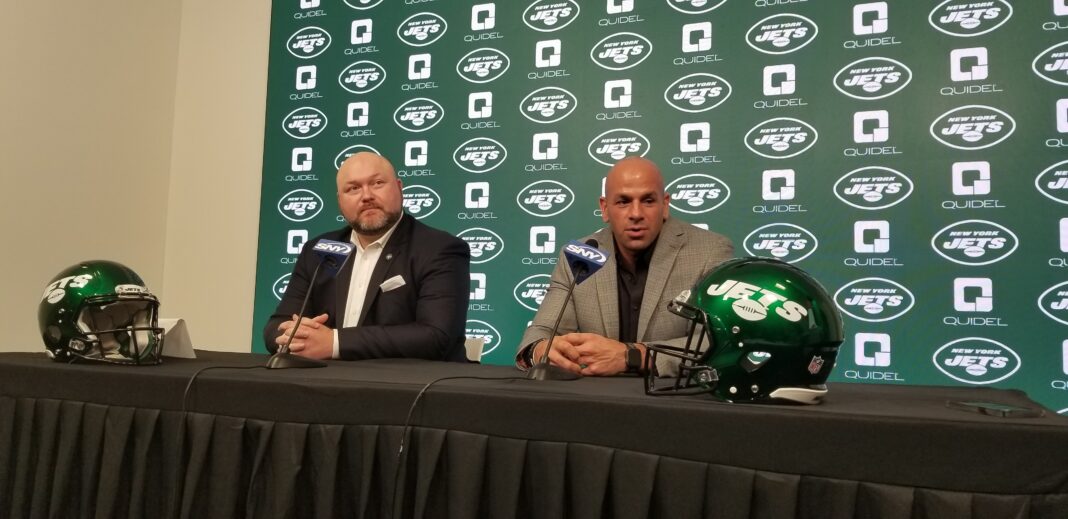 New York Jets Football Coach Saleh and General Manager