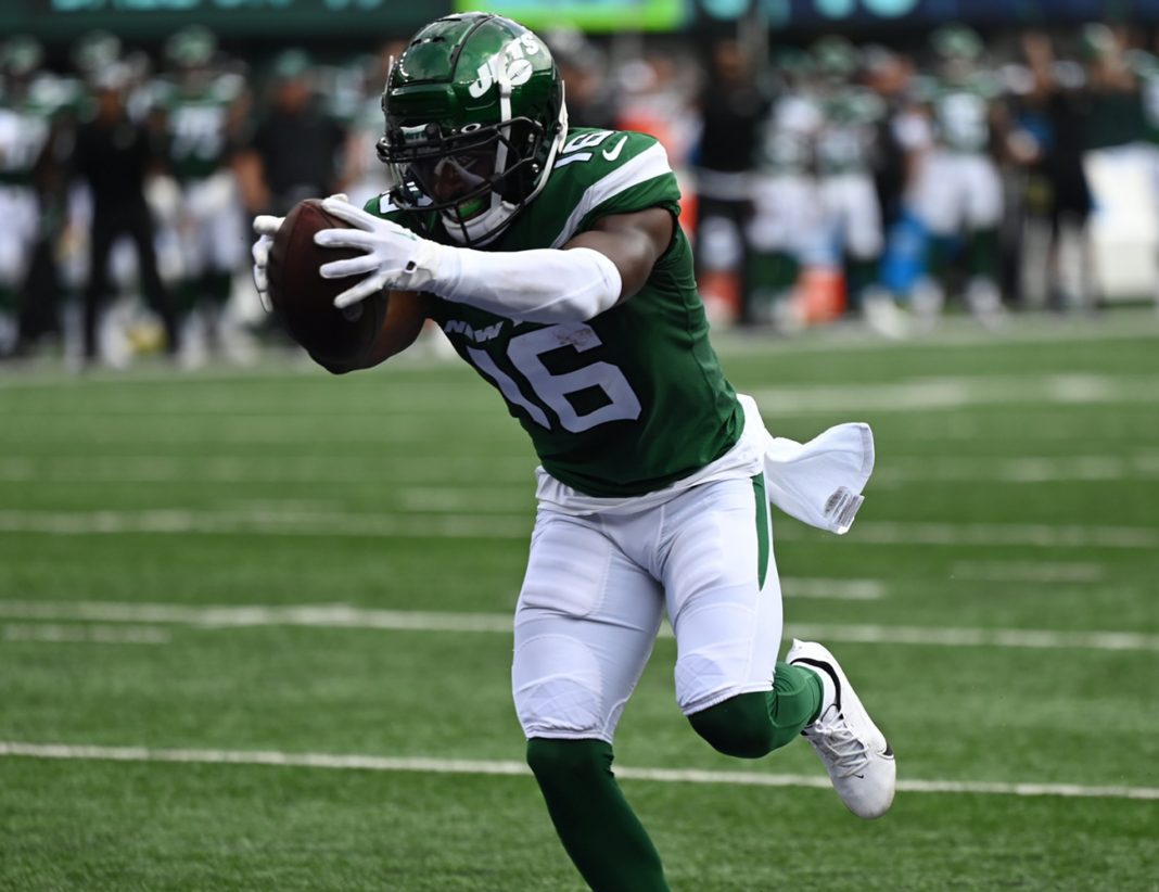 New York Jets Football Brownlee touchdown