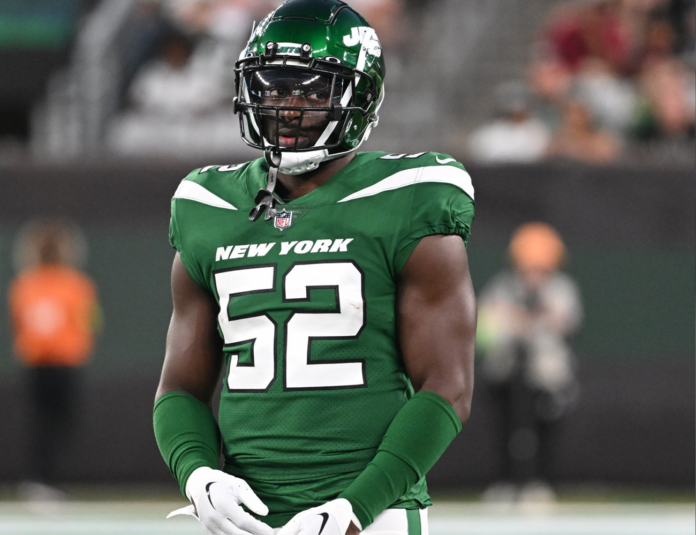 New York Jets Football Sam Eguavoen